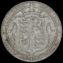 1904 Edward VII Silver Half Crown Reverse