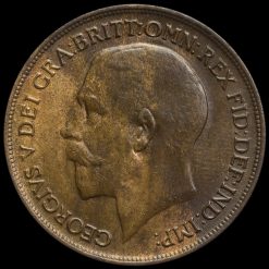 1918 H George V Penny Obverse