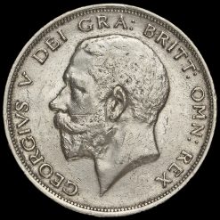 1918 George V Silver Half Crown Obverse