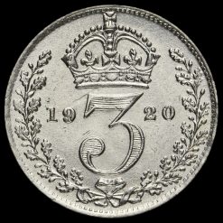 1920 George V Silver Threepence Reverse