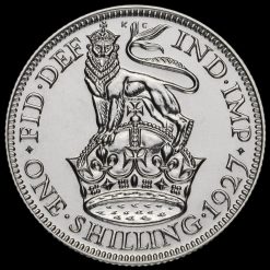 1927 George V Proof Silver Shilling Reverse