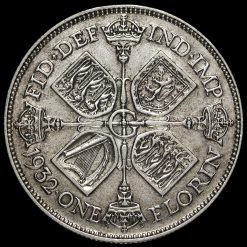 1932 George V Silver Florin Reverse