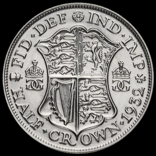 1932 George V Silver Half Crown Reverse