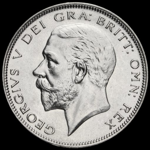 1934 George V Silver Half Crown Obverse