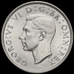 1942 George VI Silver Two Shilling Coin / Florin Obverse