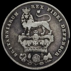 1827 George IV Milled Silver Shilling Reverse