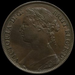 1879 Queen Victoria Bun Head Penny Obverse