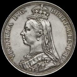 1887 Queen Victoria Jubilee Head Silver Crown Obverse