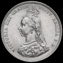 1887 Queen Victoria Jubilee Head Silver Shilling Obverse