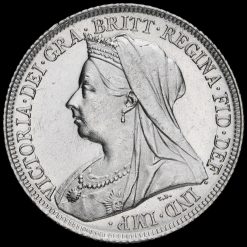 1900 Queen Victoria Veiled Head Silver Shilling Obverse