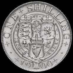 1900 Queen Victoria Veiled Head Silver Shilling Reverse