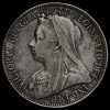 1901 Queen Victoria Veiled Head Silver Florin Obverse