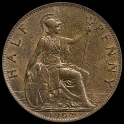 1902 Edward VII High Tide Halfpenny Reverse