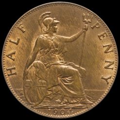 1904 Edward VII Halfpenny Reverse