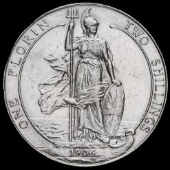 1906 Edward VII Silver Florin Reverse