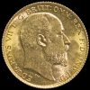 1907 Edward VII Gold Half Sovereign Obverse