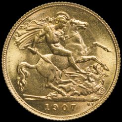 1907 Edward VII Gold Half Sovereign Reverse