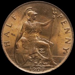 1907 Edward VII Halfpenny Reverse