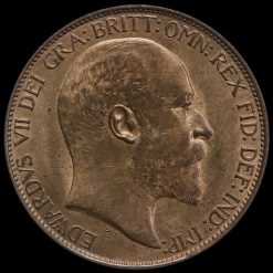 1908 Edward VII Halfpenny Obverse
