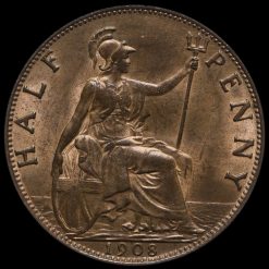 1908 Edward VII Halfpenny Reverse