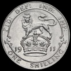 1911 George V Silver Shilling Reverse