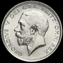 1915 George V Silver Half Crown Obverse