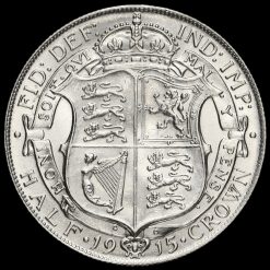 1915 George V Silver Half Crown Reverse