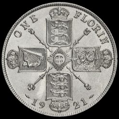 1921 George V Silver Florin Reverse