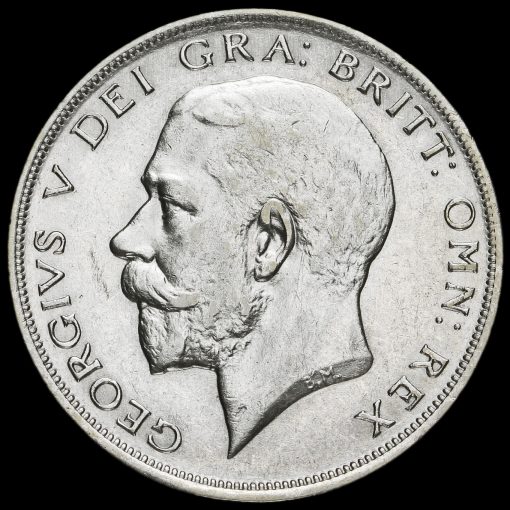 1924 George V Silver Half Crown Obverse