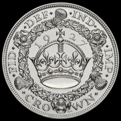 1927 George V Silver Proof Wreath Crown Reverse
