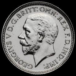 1927 George V Proof Silver Sixpence Obverse