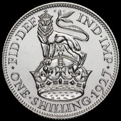 1927 George V Proof Silver Shilling Reverse