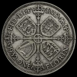 1932 George V Silver Florin Reverse