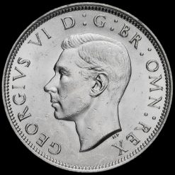 1942 George VI Silver Half Crown Obverse