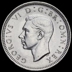 1944 George VI Silver Sixpence Obverse
