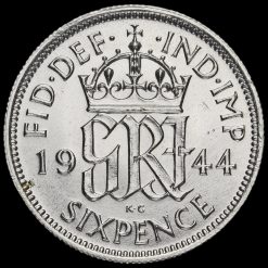 1944 George VI Silver Sixpence Reverse