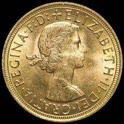 1957 Elizabeth II Gold Full Sovereign Obverse