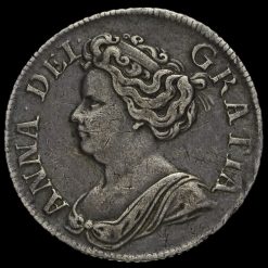 1711 Queen Anne Early Milled Silver Shilling Obverse