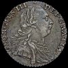 1787 George III Early Milled Silver Shilling Obverse