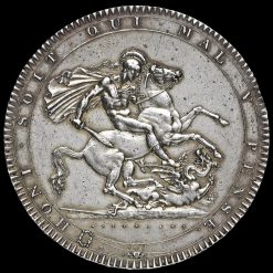 1818 George III Milled Silver LVIII Crown Reverse