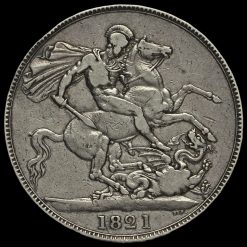 1821 George IV Milled Silver Secundo Crown Reverse