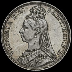1887 Queen Victoria Jubilee Head Silver Crown Obverse