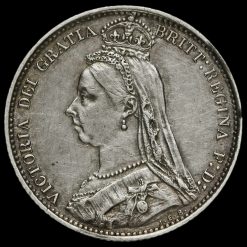1887 Victoria Jubilee Head Silver Sixpence Obverse