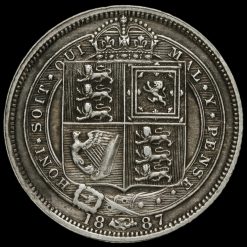 1887 Victoria Jubilee Head Silver Sixpence Reverse