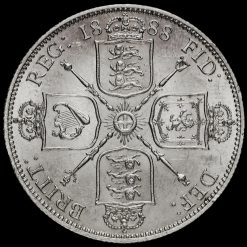 1888 Queen Victoria Jubilee Head Silver Florin Reverse