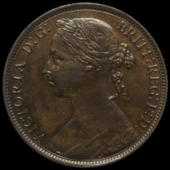 1888 Queen Victoria Bun Head Penny Obverse