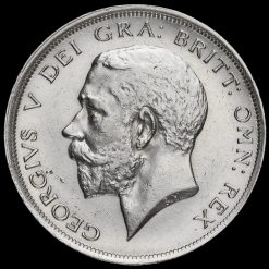 1916 George V Silver Half Crown Obverse