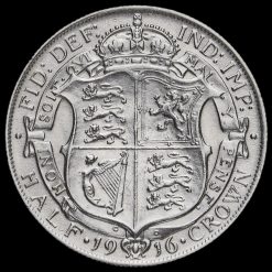 1916 George V Silver Half Crown Reverse