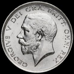 1918 George V Silver Half Crown Obverse