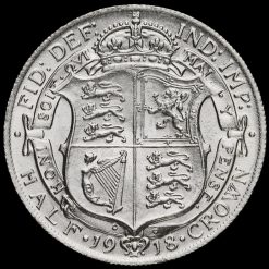 1918 George V Silver Half Crown Reverse